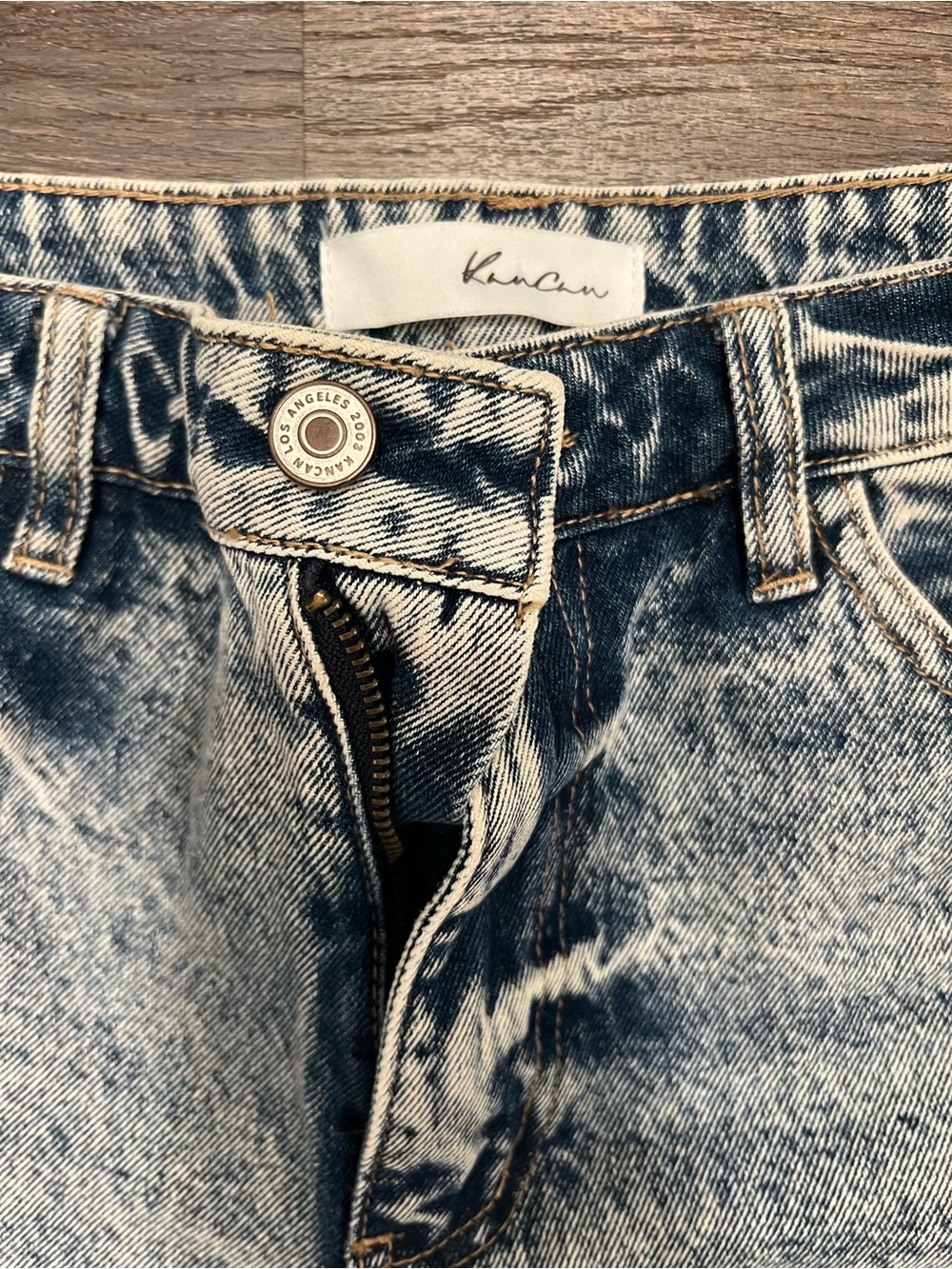 KanCan Distressed Jeans – Size 9/28 | Light Wash Raw Hem Denim - Picture 3 of 9